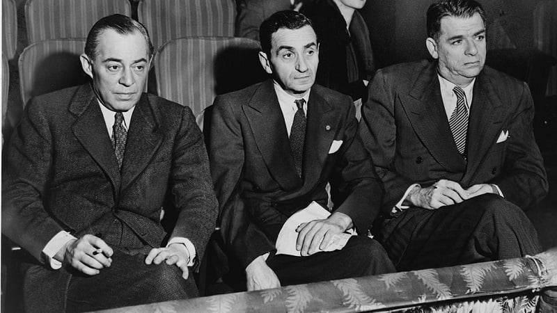 Rodgers and Hammerstein sitting together at the theatre.