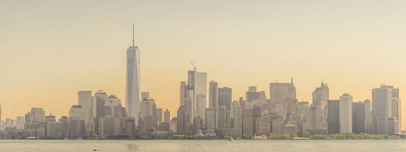 The NYC skyline.