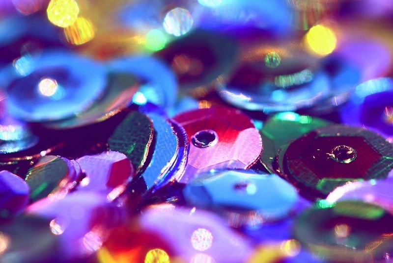 Colorful sequins.