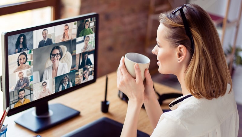 An online theatre conference.