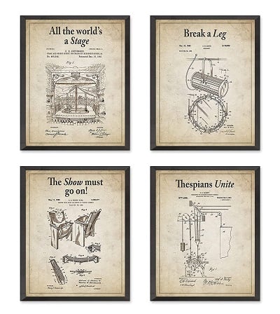 Theatre Patent Wall Prints.