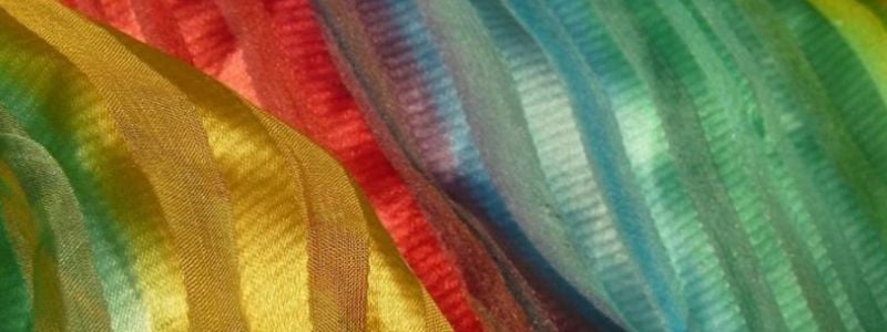 Rainbow fabric.