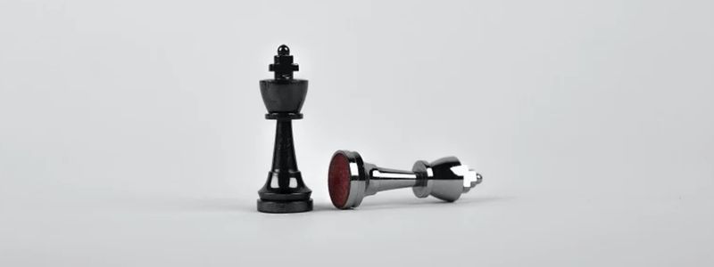 Two chess pieces.