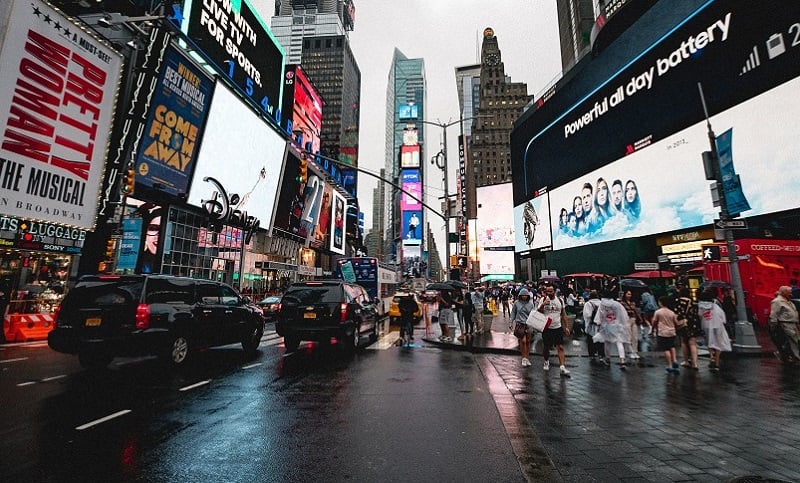 The streets of Broadway.