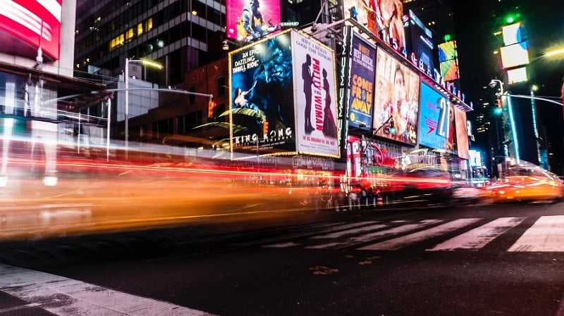 Time lapse of Broadway.