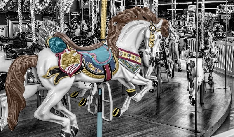 A carousel.