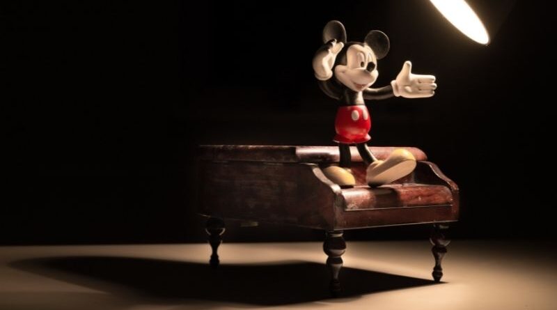 Mickey at the piano.