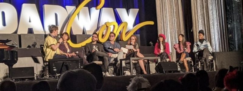 A panel on the mainstage of BroadwayCon.