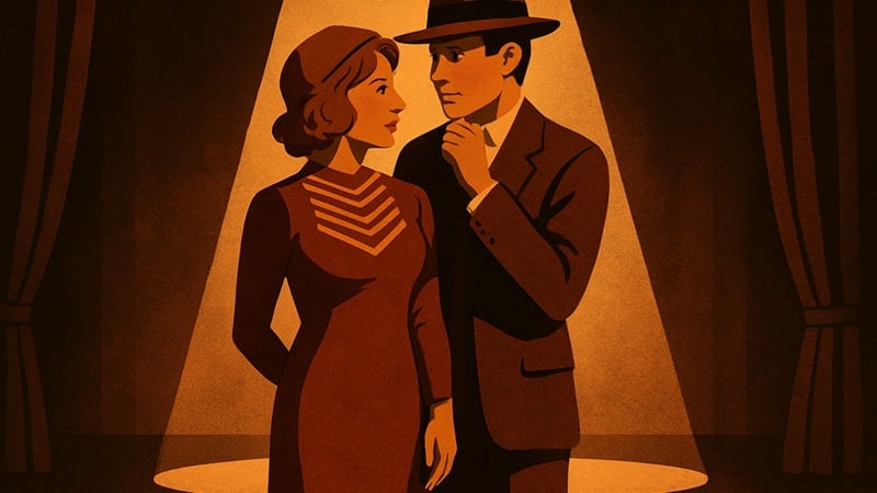 Bonnie & Clyde on the stage.