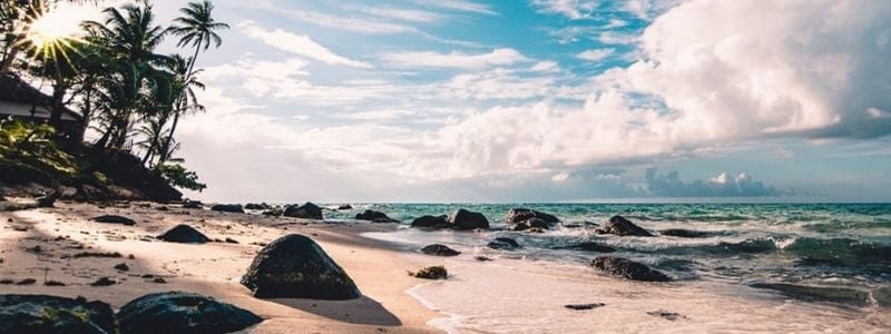 A peaceful beach.