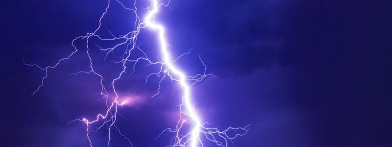 A large lightning Bolt.