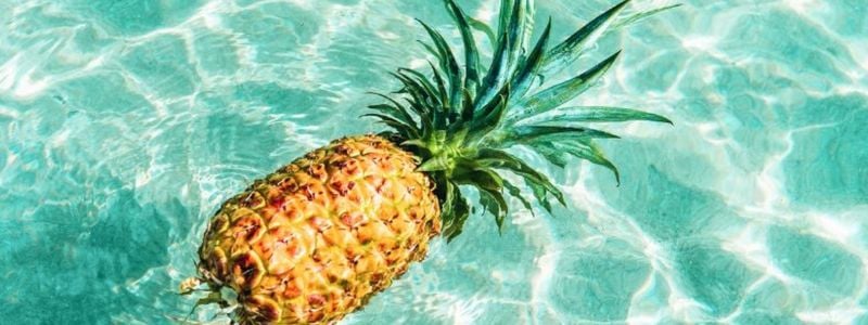 A floating pineapple.