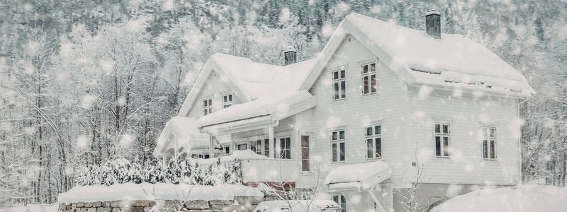 A snowy winter inn.