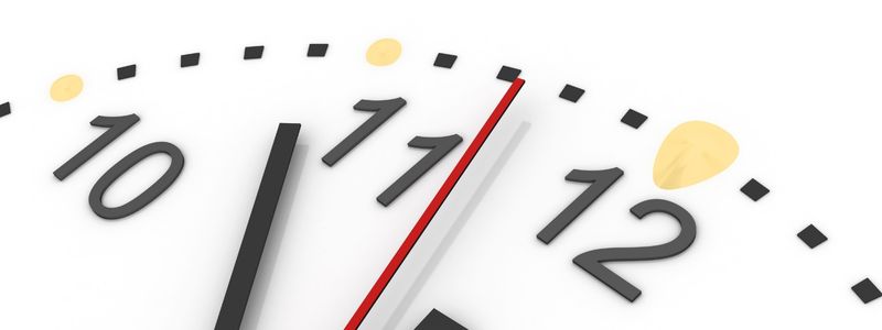 A ticking clock.
