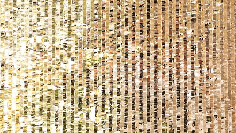 A glitter sequin curtain.