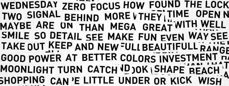 A ton of random words crammed together.
