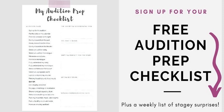 Sign up for your free audition prep checklist.