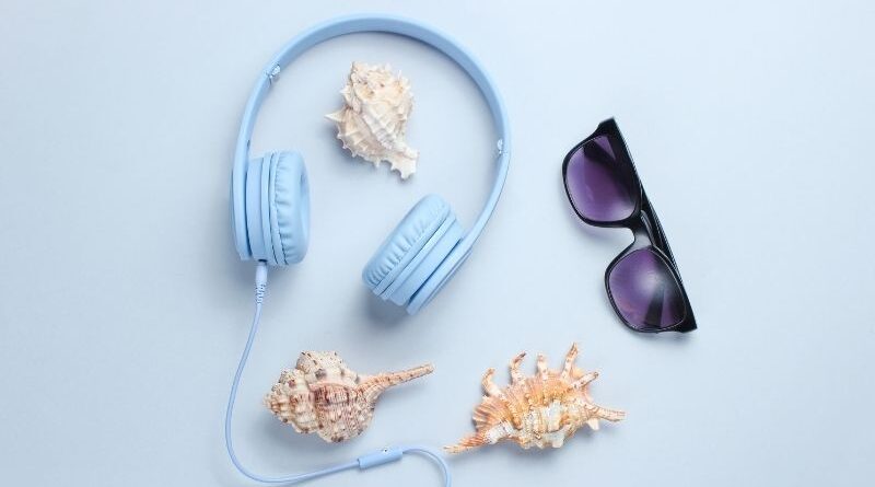 Seashells and headphones.