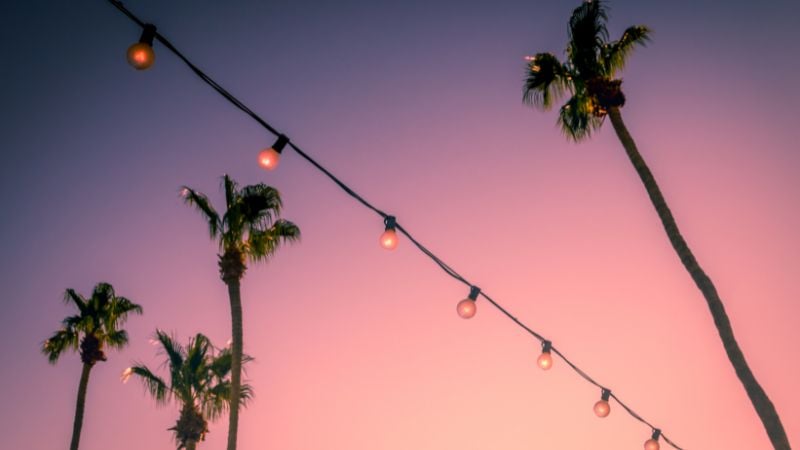 A California sunset.