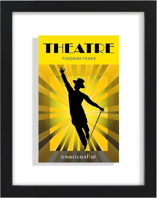 Black Broadway Playbill frame