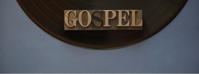 "Gospel" written on a record.