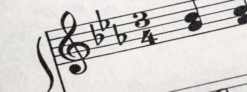 A piece of music in 3/4 time.