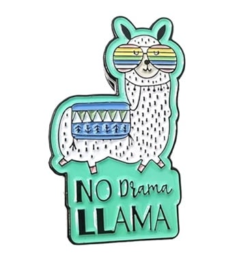 No Drama Llama Pin